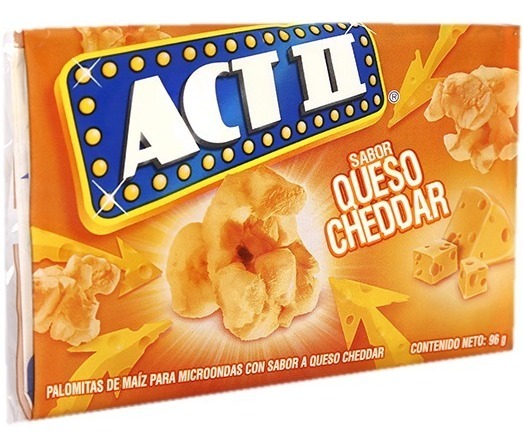 ACT II QUESO CHEDDAR 96 GR
