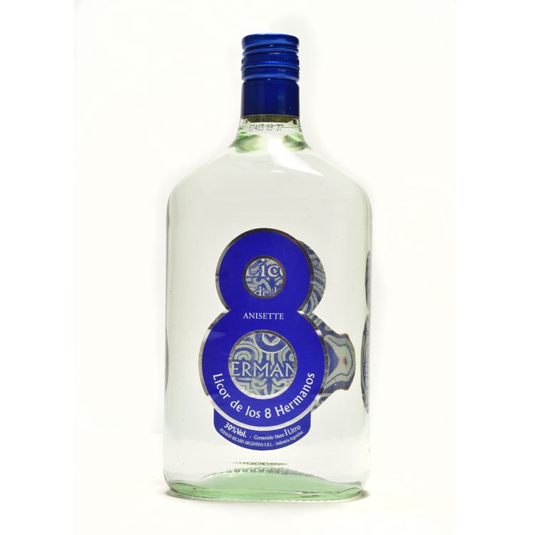 ANIS 8 HERMANOS AZUL 1 L