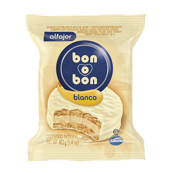 [020011691] BON O BON ALFAJOR BLANCO 40G