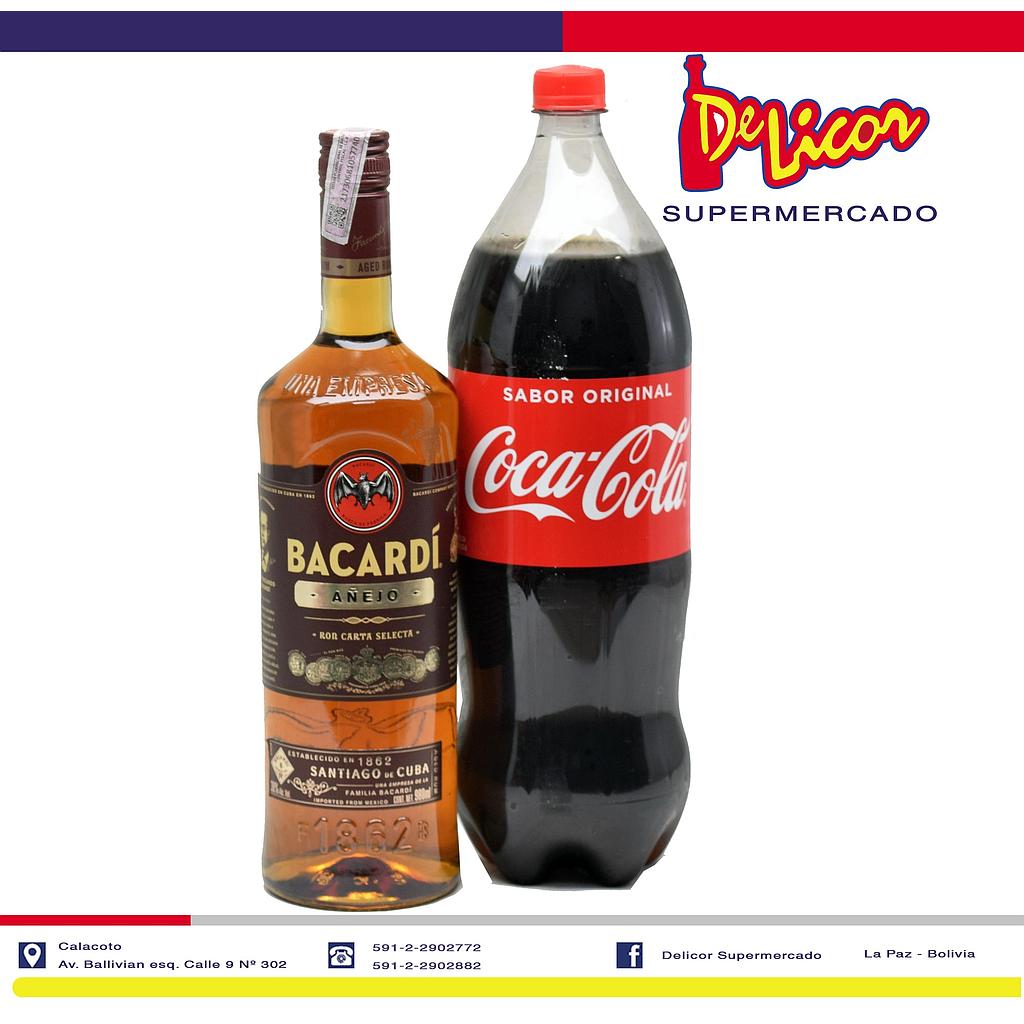 [010010299] COMBO BACARDI ANEJO 980ML+1COCACOLA2LT