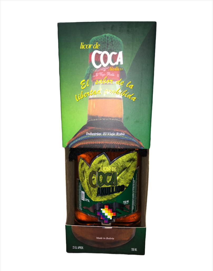 [010170213] VIEJO ROBLE LICOR DE COCA AKULLICO 750ML